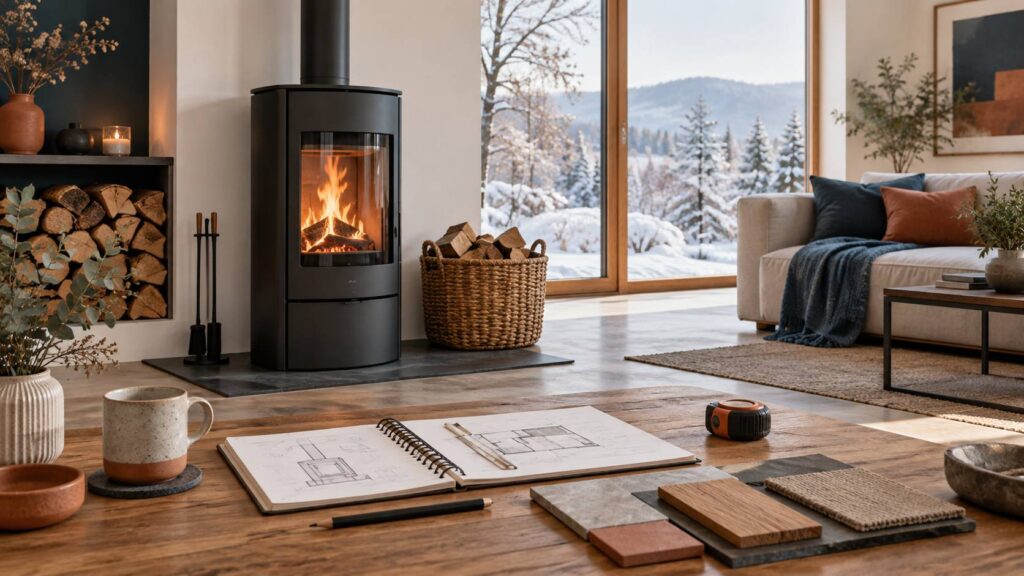 Illustration éditoriale du sujet : Chauffage au bois : interdiction officielle entrée en vigueur à partir de cette date